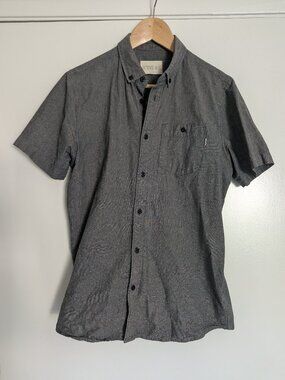 Men's M Active Ride Shop dark grey button up shirt